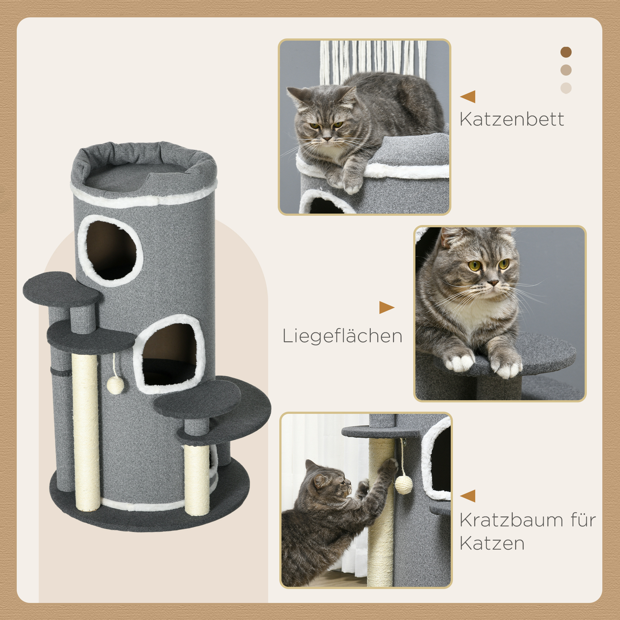 katzen kratztonne 99 cm spieltonne kratzbaum katzenbaum - Temu Germany