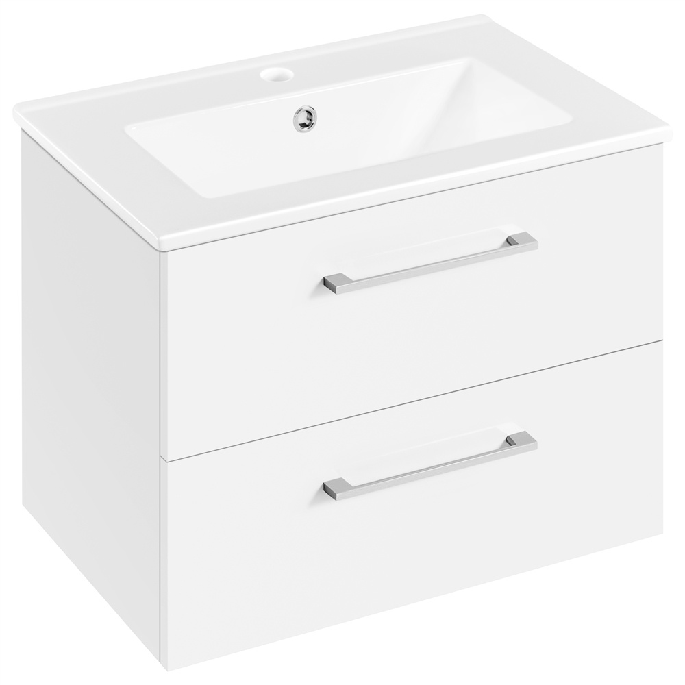 TEMU Mueble de baño Costoffs para colocar debajo del fregadero con vitrina de pared, cajones y fregadero de cerámica