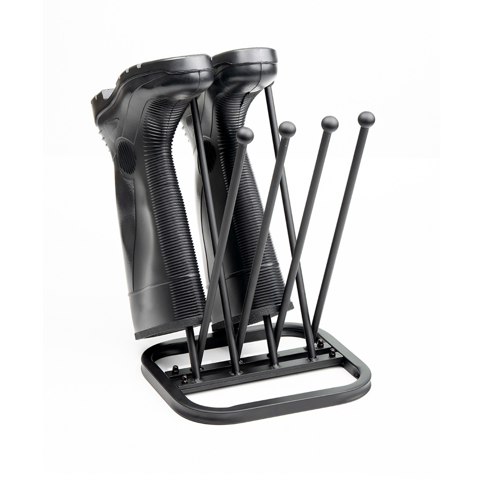 TEMU 4 Pairs Walking Boot Rack Stand | Metal Organizer For , Shoes & Boots | Black Metal Shoe Rack For Closet, Entryway, Dorm Room, Bedroom, Patio,