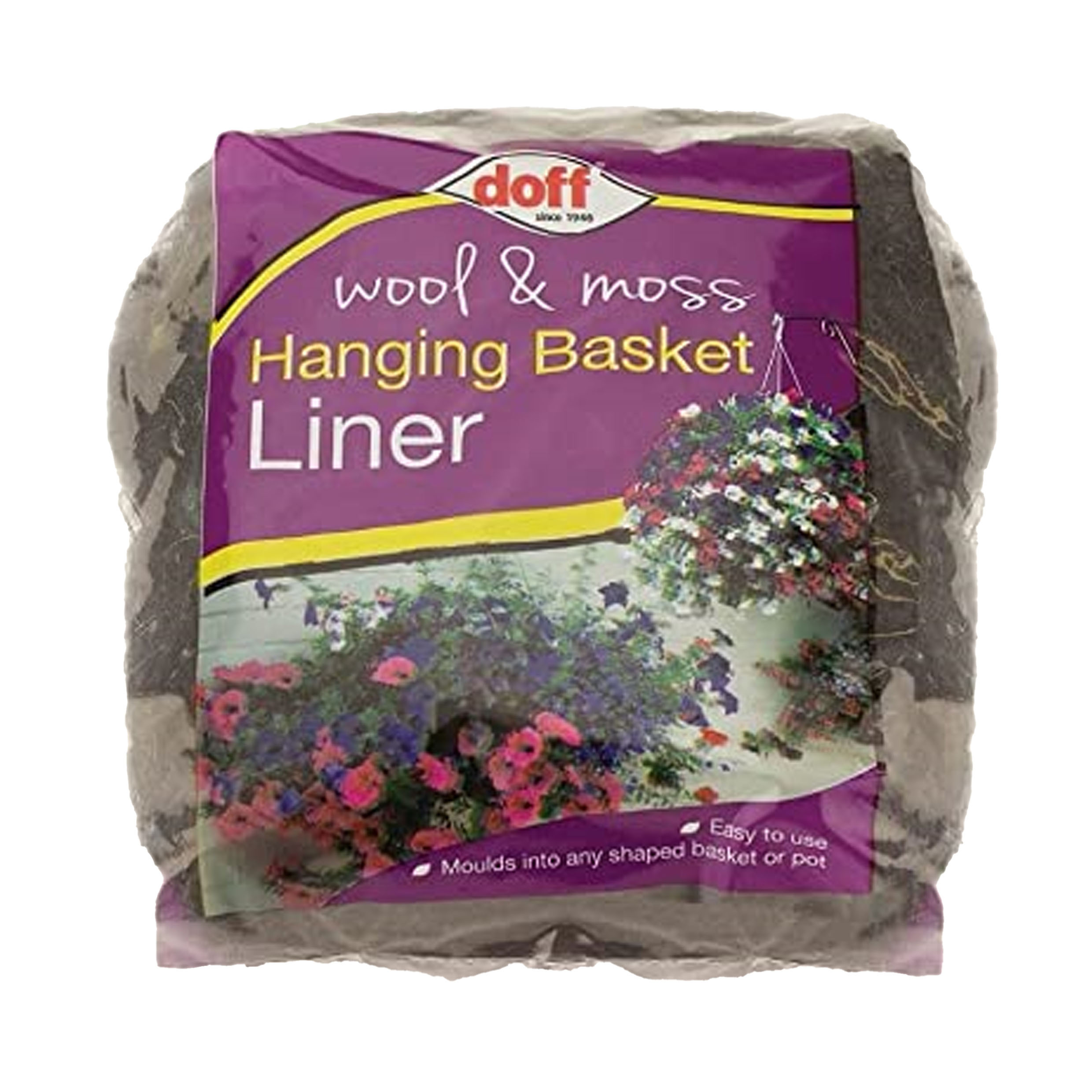 TEMU Hanging Basket Liners Natural Wool And Moss Liner For Wall Pots And Vine Baskets Easy To Shape And Use