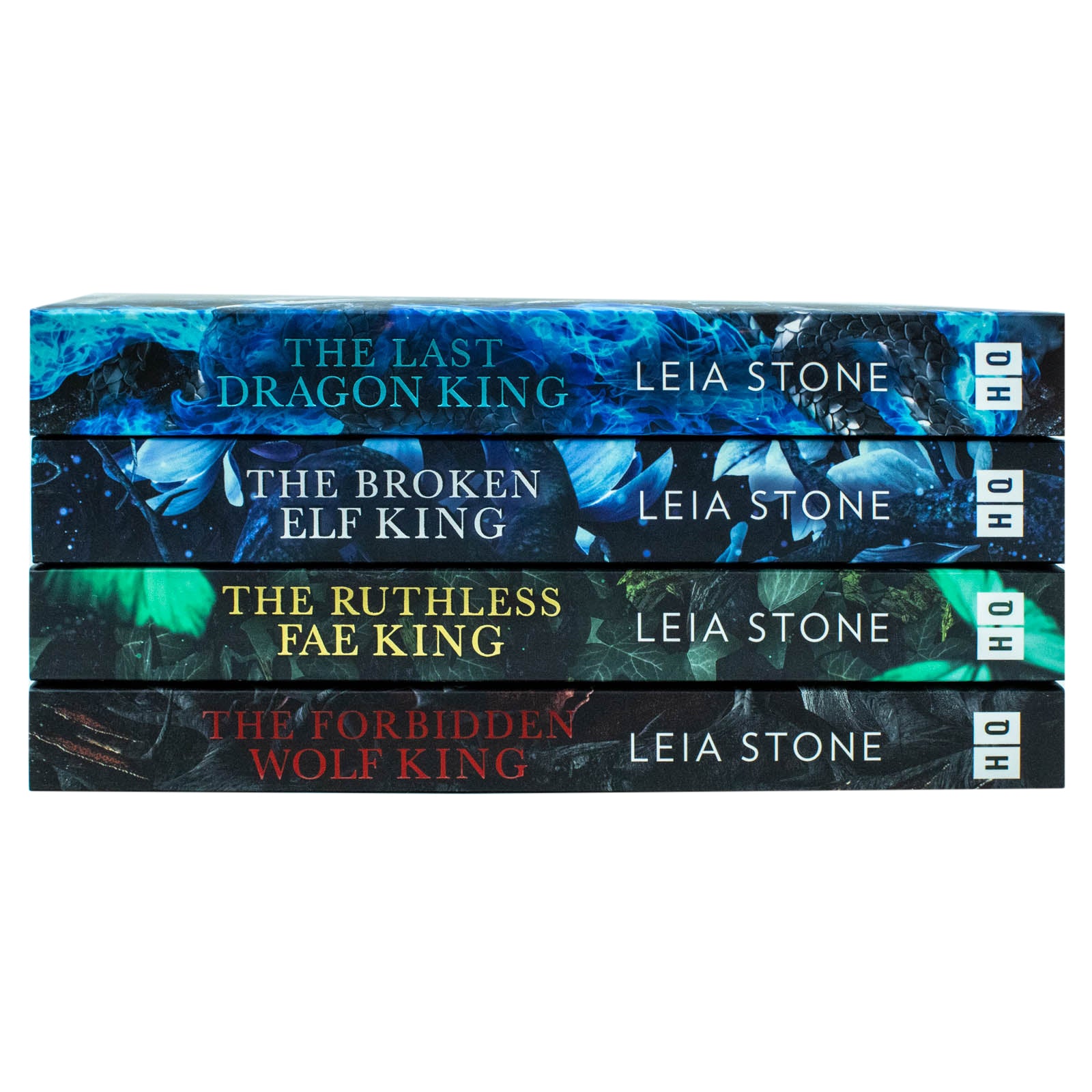 TEMU Kings Of Avalier 4 Books Collection Set By Leia Stone (the Last Dragon King, The Broken Elf King, The Ruthless Fae King & The Forbidden Wolf