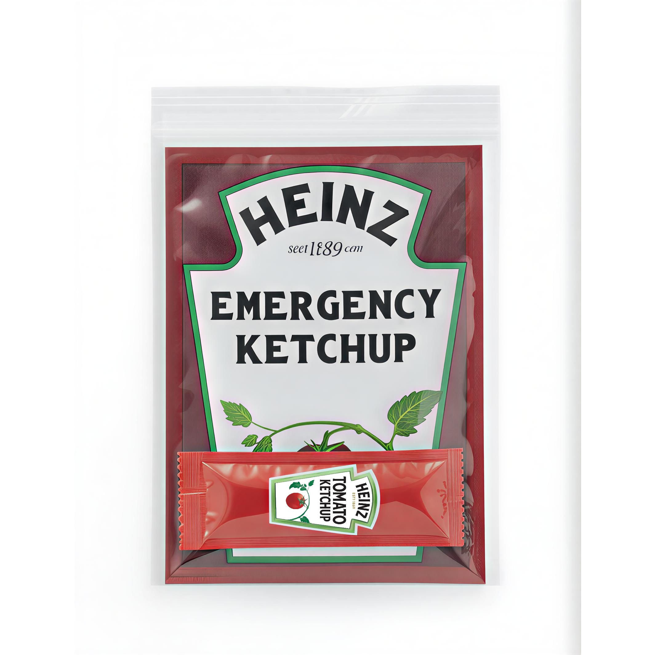 TEMU Emergency Ketchup Heinz Joke Novelty Gift - Funny Stocking Filler Secret Santa