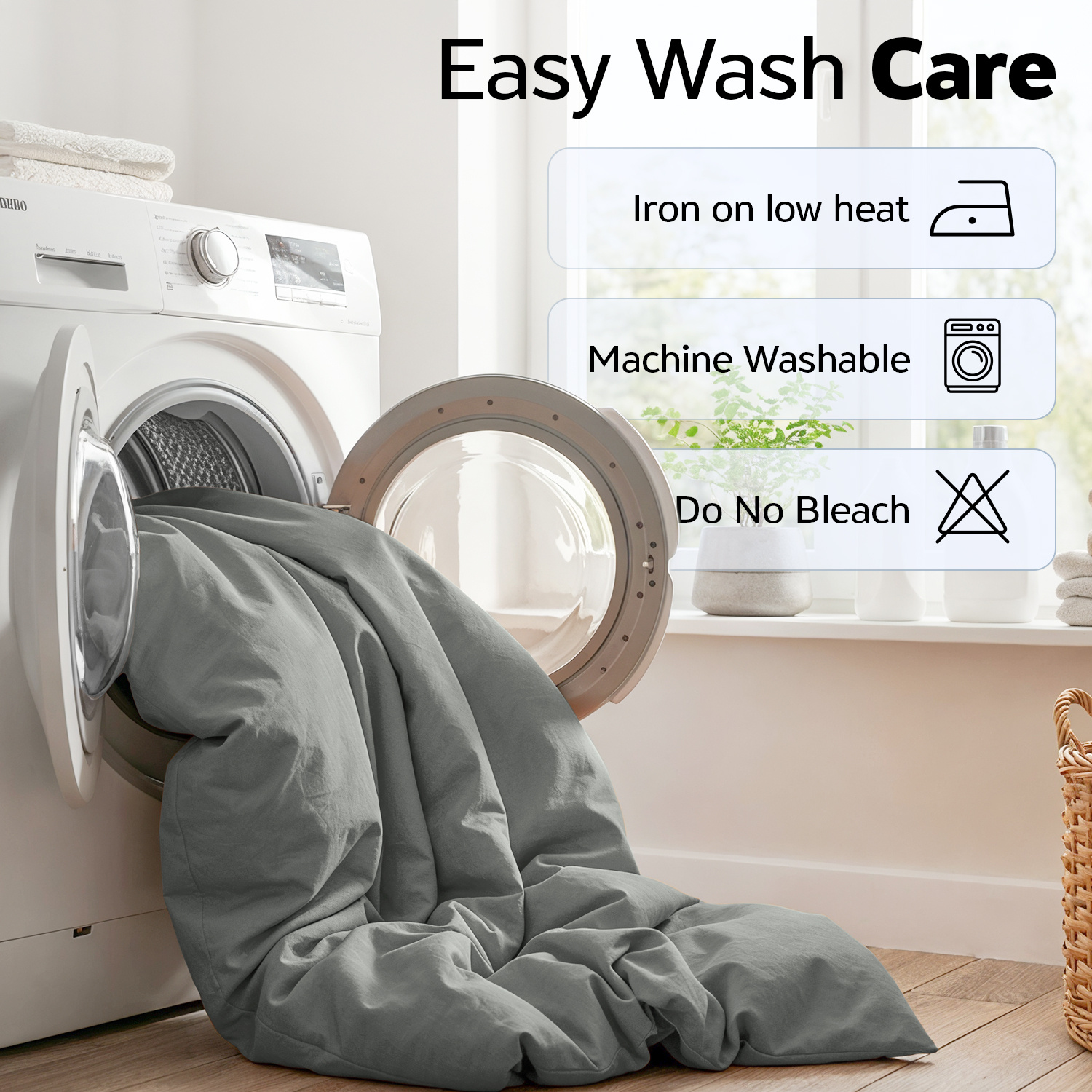 4pcs Brushed Solid Color Duvet Cover Set, Ultra-Soft & Breathable Microfiber, Includes 1pc Duvet Cover, 2pcs Pillowcases, 1pc Fitted Sheet, Single, Double, King, Super King Sizes