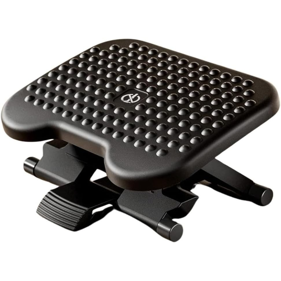 TEMU -Pieds Ergonomique Réglable 3 Hauteurs – Surface Massante, Fonction ±30°, Confort Bureau & Télétravail – Plastique Robuste, Prêt à l’Emploi,