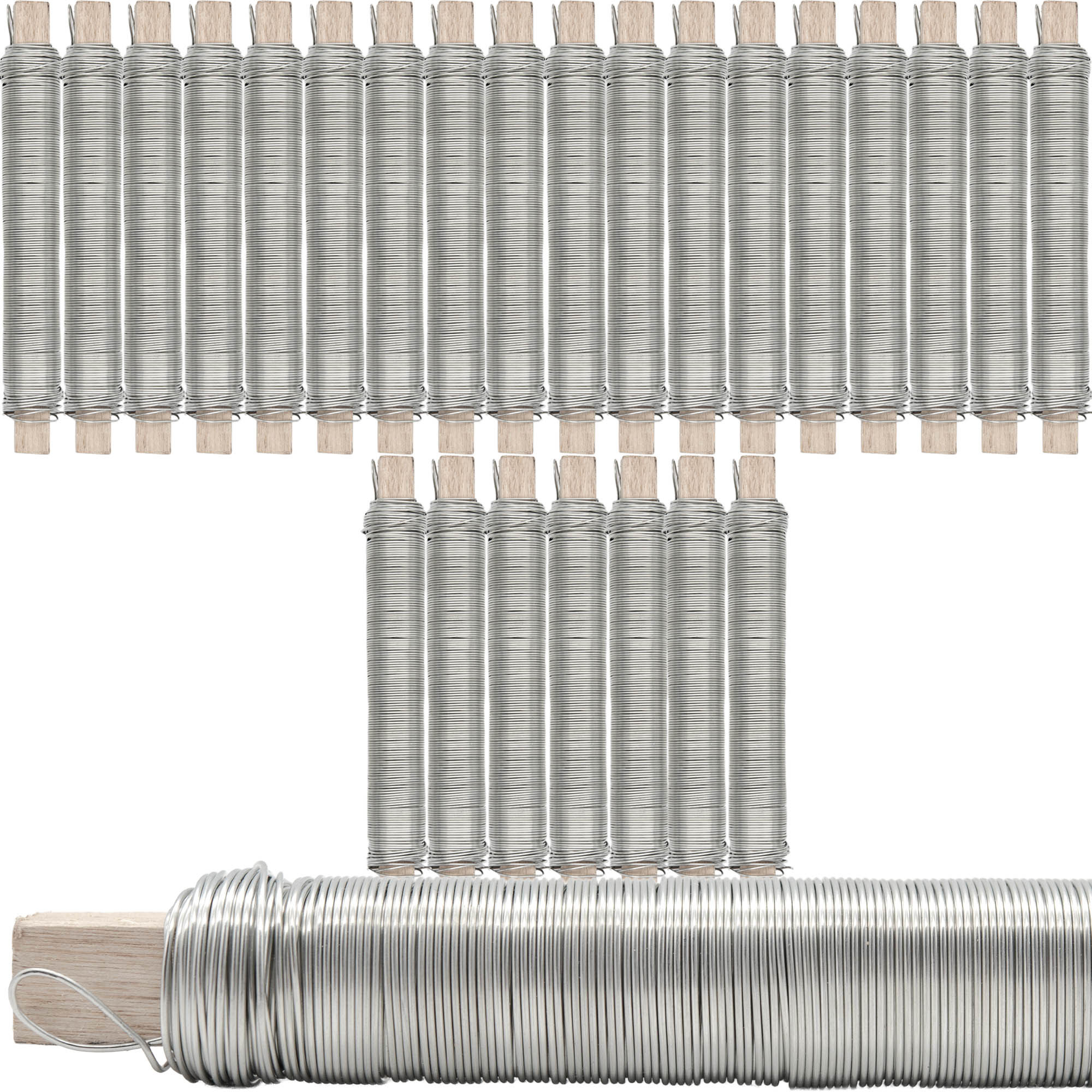 25x Binding Wire Welding Wire Flower Wire Wire Crafting Wire Galvanized Wooden 875m