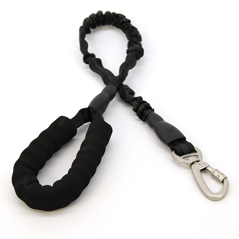 TEMU Laisse rétractable réfléchissante pour chien, réglable de 80 à 117 cm, ressort absorbant les chocs, robuste pour chiens de taille moyenne et