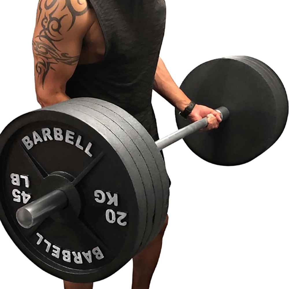 200kg Cast Iron Weight Plates Set with 5ft Barbell