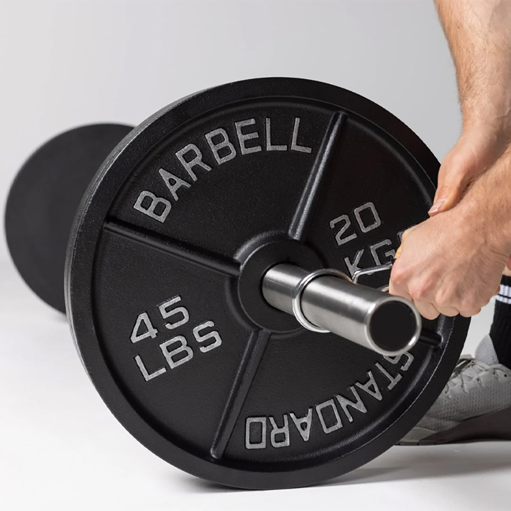 200kg Cast Iron Weight Plates Set with 5ft Barbell