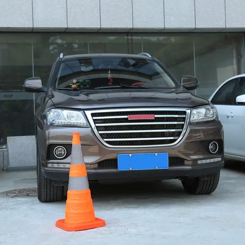 TEMU de tráfico plegable multifuncional, diseño resistente al viento y estable, ideal para emergencias de automóvil y señalización vial.