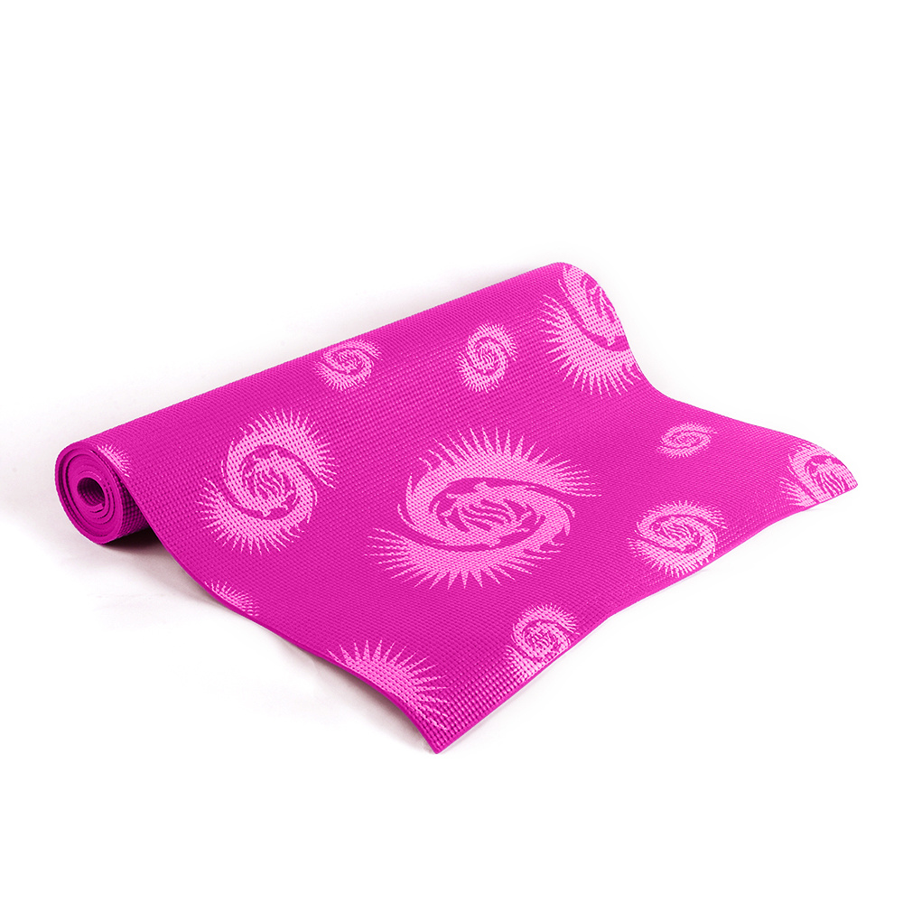 Image of Win.max Yoga Mat, Pvc Material, 173 Cm Long × 61 Cm Wide × 0.6 Cm Thick, Extra Thick, Non-slip, Printed Design, Fitness And Exercise Mat For Home, Pilates, , Hot Yoga, And Meditation