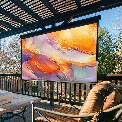 portable 72 inch manual pull down screen projection screen projector accessories 16 9 high definition anti glare fabric with accessories and corner guards suitable for home theaters 159 89cm 63 35inch