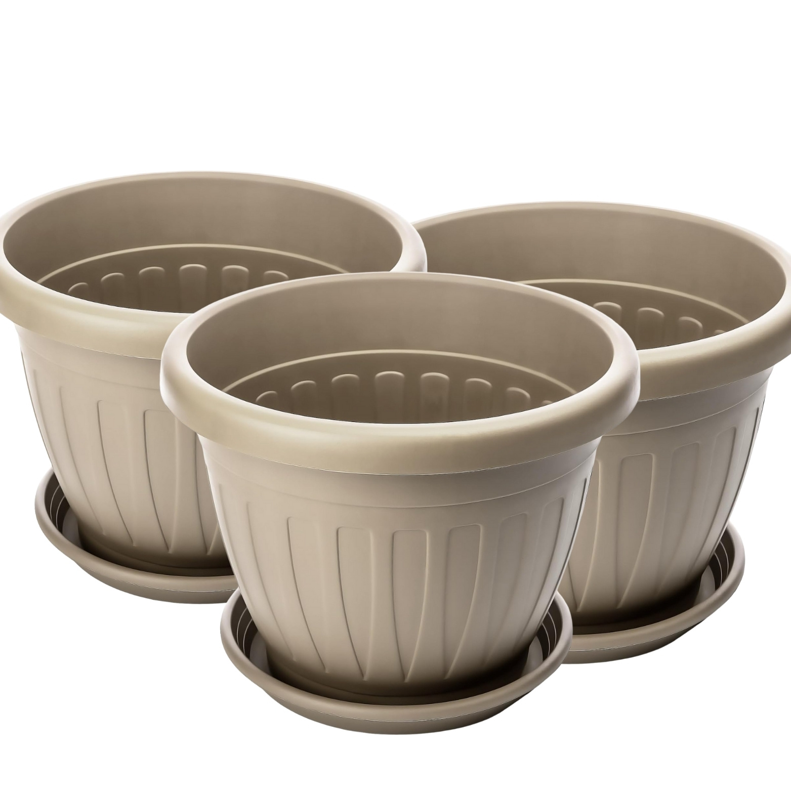 Flower Pot With Saucer Ø 40 Cm Planter Pot Plant Pot