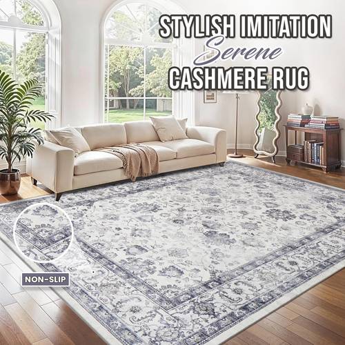 1 anti slip imitation cashmere rug modern abstract area rug machine washable bohemian style floor mat stylish large home carpet for living room gift