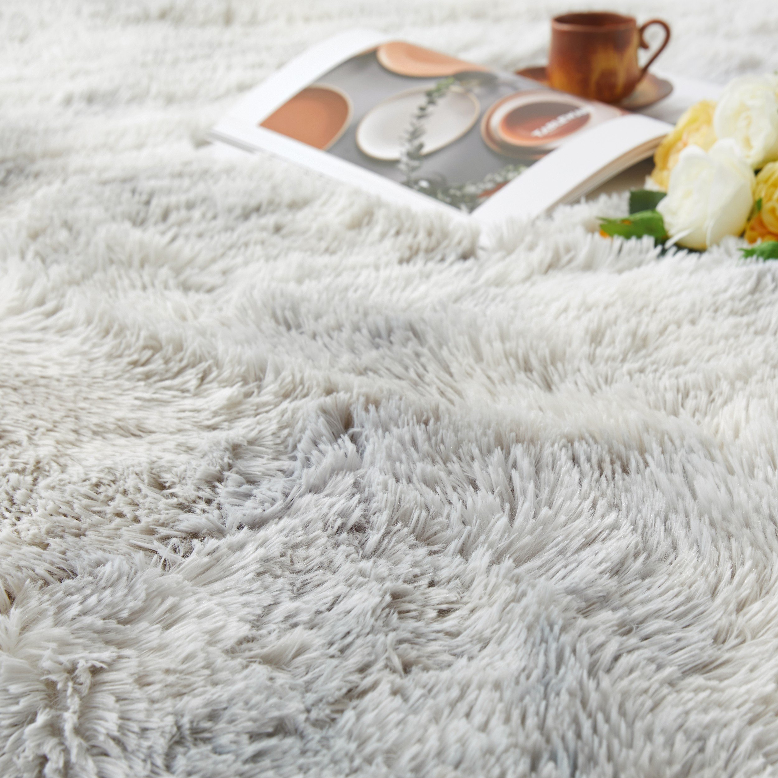 Tie-Dye Shaggy Rug, Ultra Soft & Non-Slip