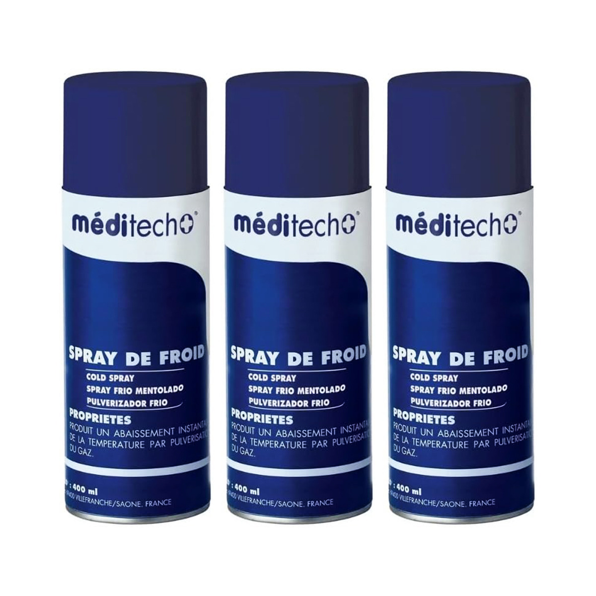 TEMU Bolas Frías con Arnica, Set de 3 piezas de 400 ml en Spray para el Dolor