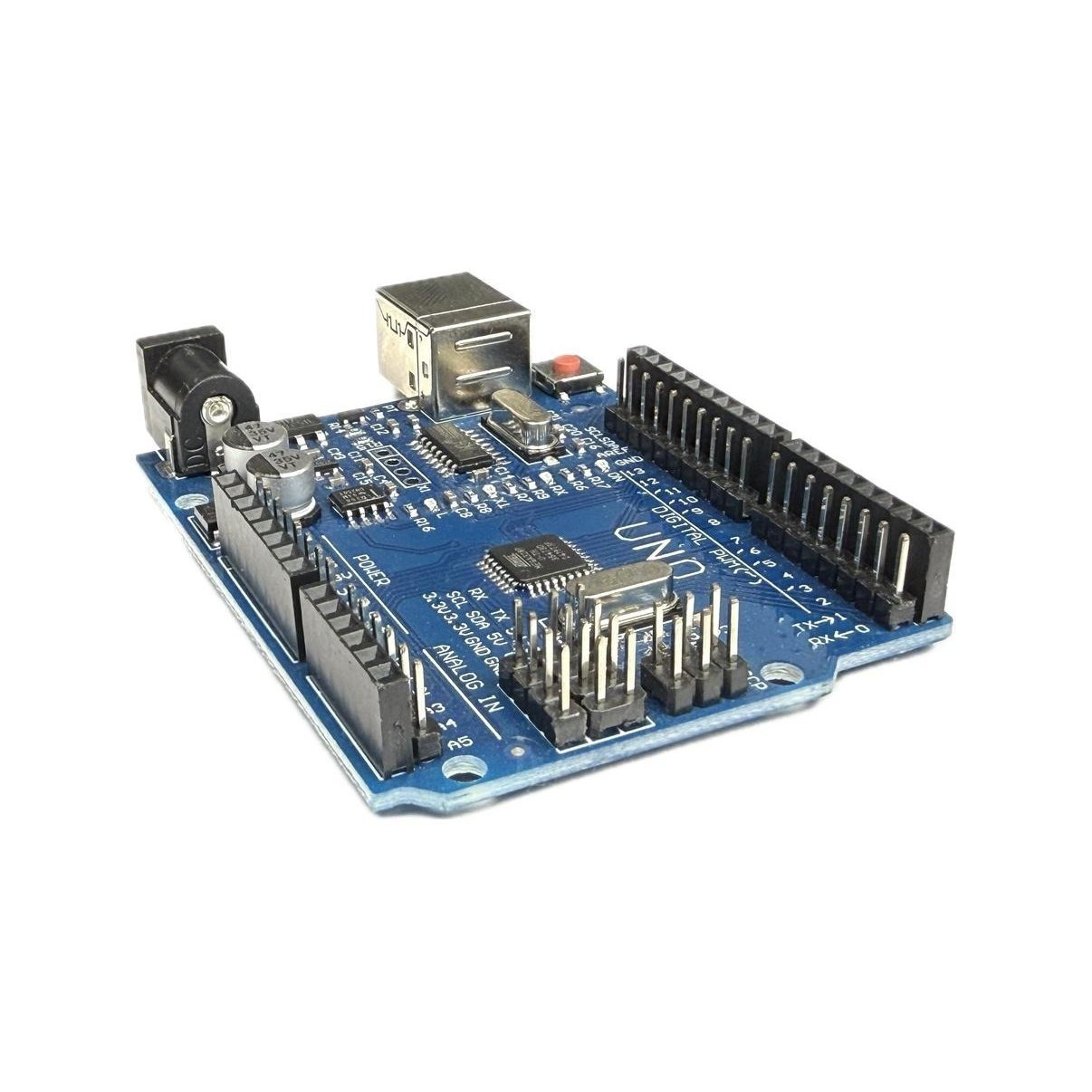 Uno R3 Board | Atmega328P Development Board with Soldered Pins, 14 Digital, 6 Analog Inputs, 16 Mhz Quartz, Usb-Serial, Microcontroller, DIY Electronics, Prototyping, Maker, Robotics, Automation