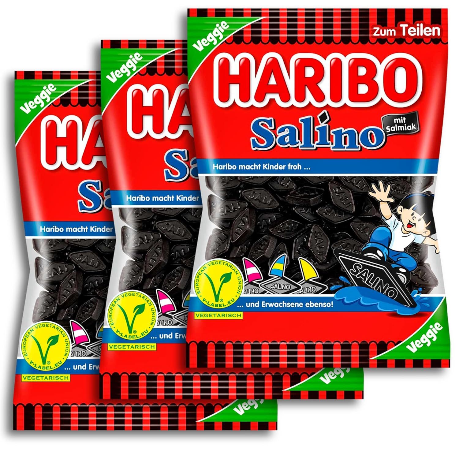 Haribo Salino Vegetarian 3 X 175g