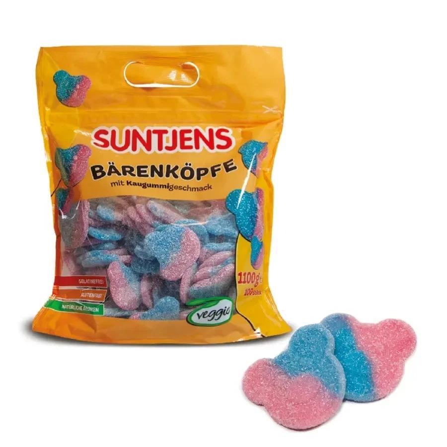 Uncle Bear's Heads With Chewing Gum Flavor 1100g (500pcs) Veggie
