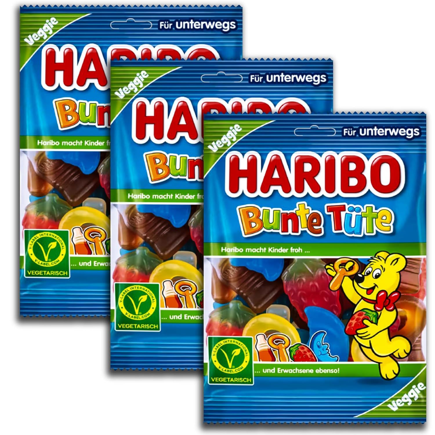 Haribo Colorful Vegetarian 3 X 175g