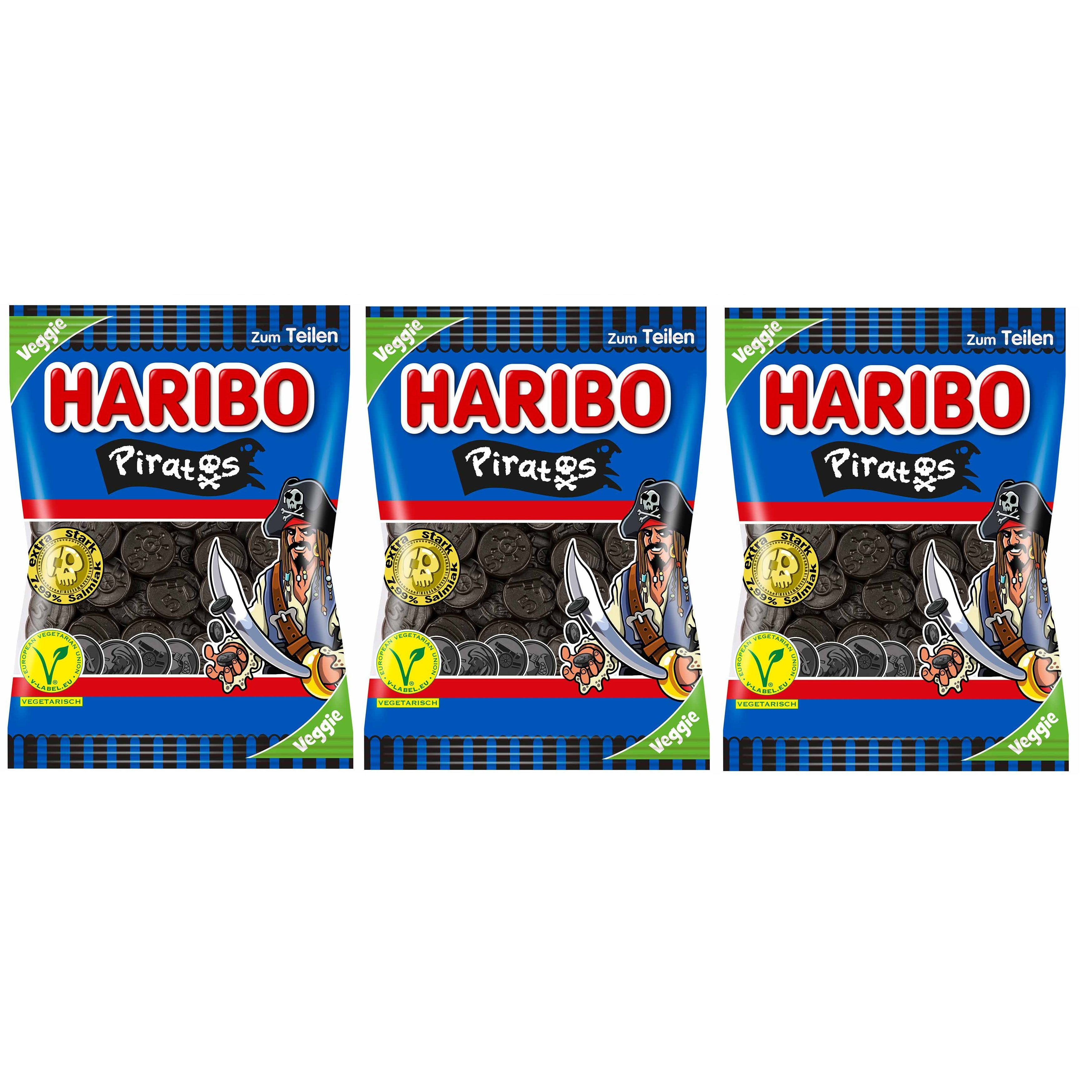 Haribo Pirates Vegetarian 3 X 175g