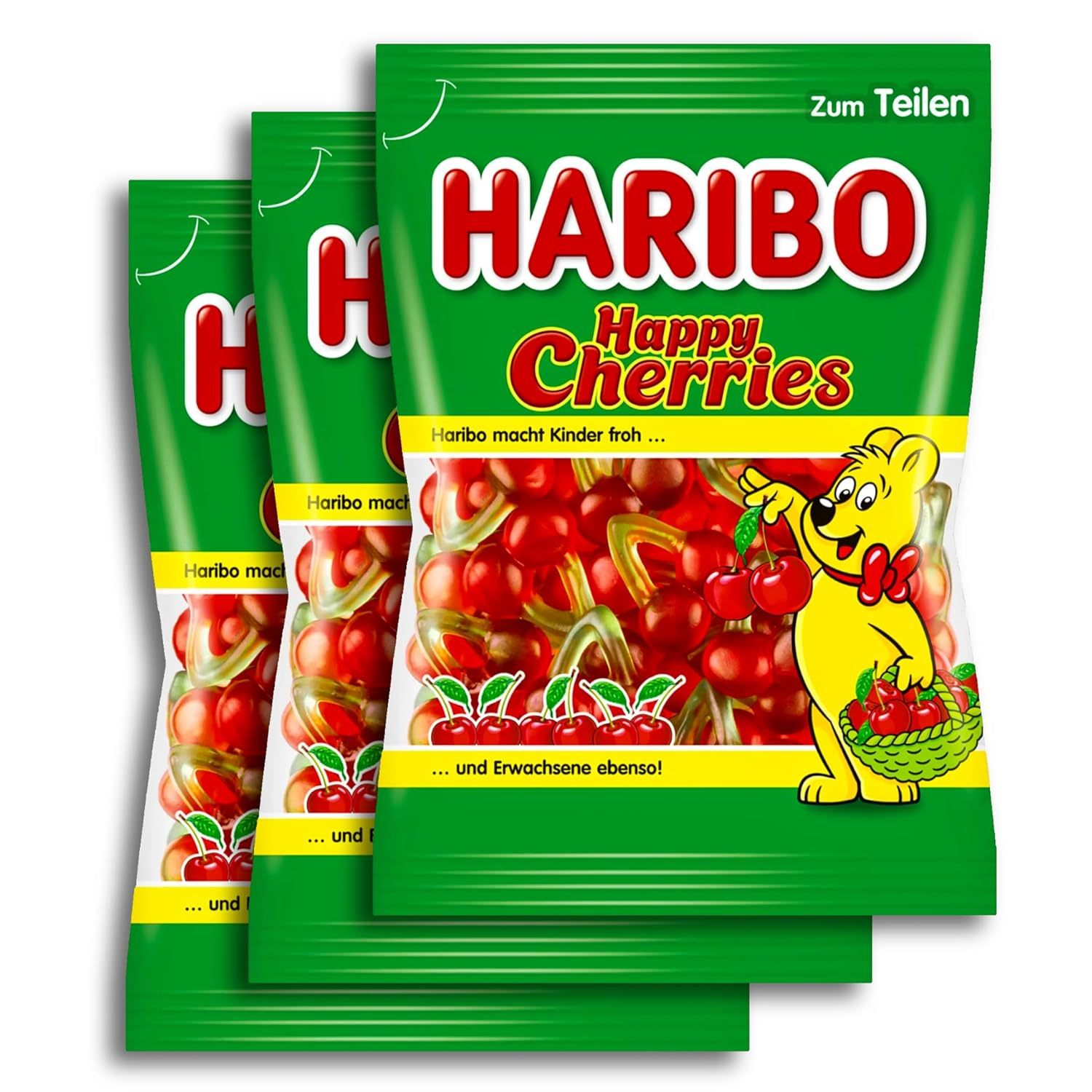 Haribo Happy Cherries 3 X 175g