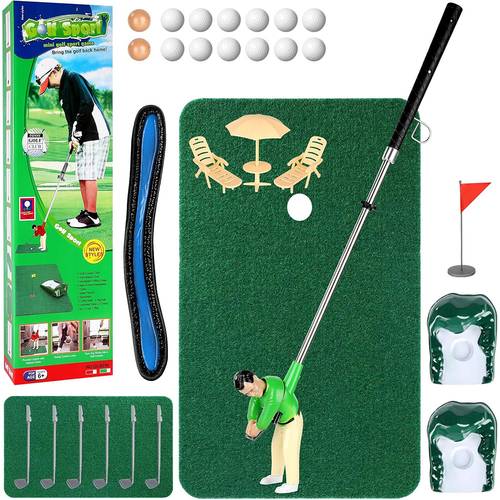 indoor golf funny golfer training set golfing man golf training for men gift