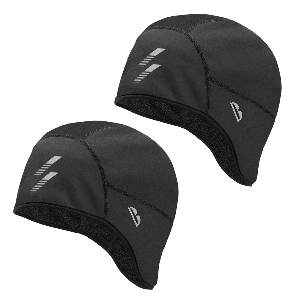 Image of 2-piece Winter Hats With Ear Warmers, Warm Hat Liner, Cycling Cap For Outdoor/cycling Sports