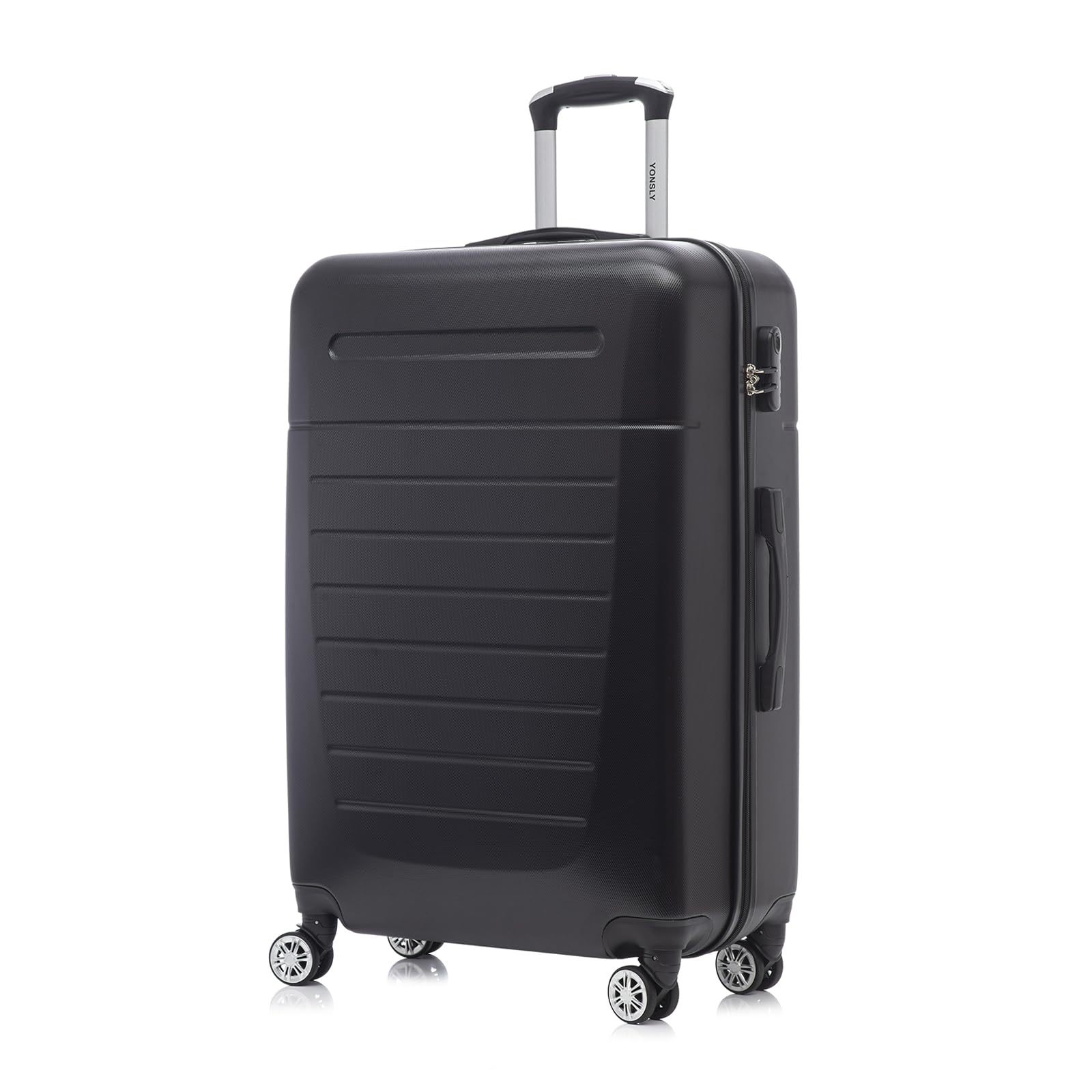 Image of Travel Suitcase Trolley Set, Rolling Carry-on Luggage, Cabin Suitcase, Hardshell Travel Suitcase, Travel Suitcase With 4 360° Wheels, Combination Lock, Handle