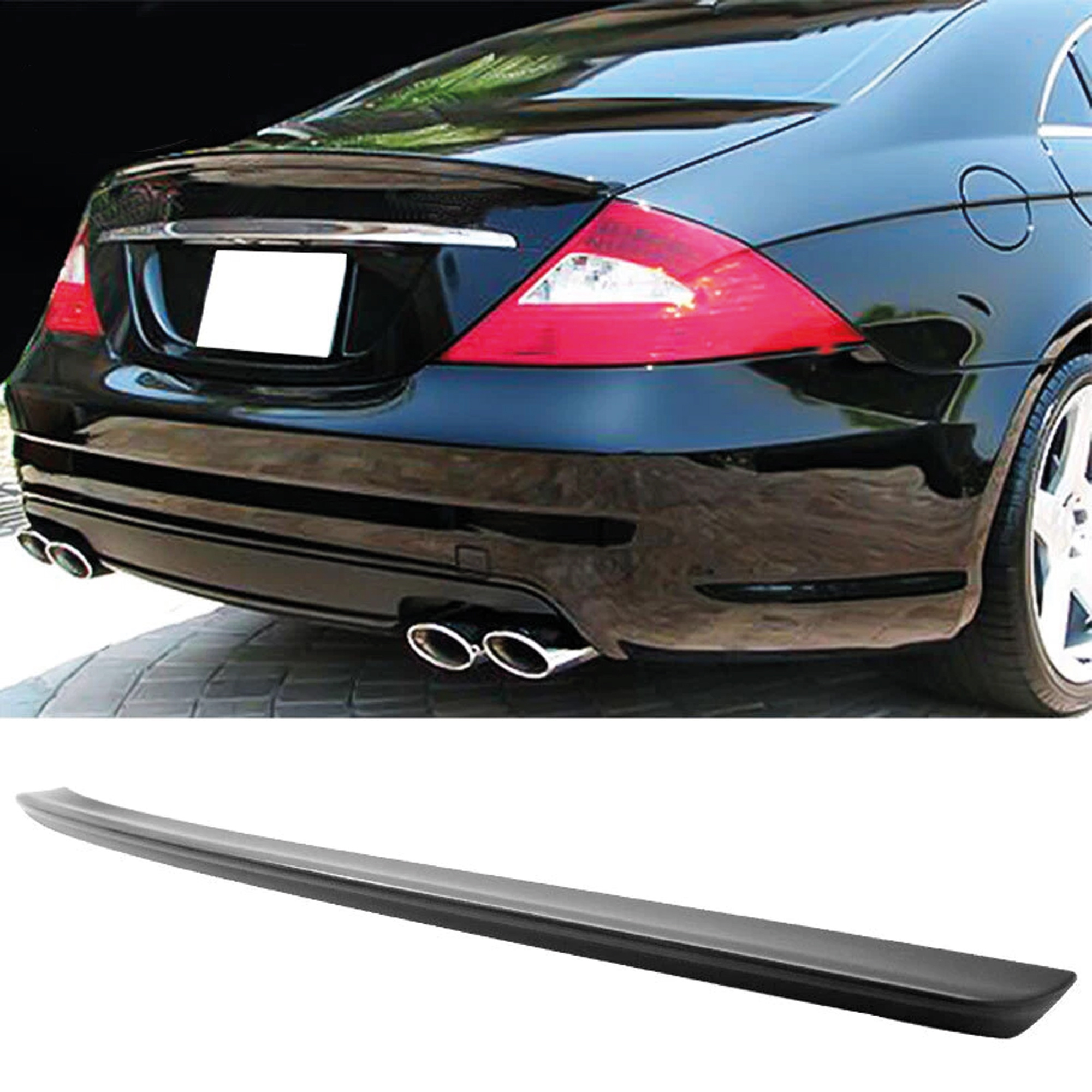 Rear Spoiler For Mercedes W219 2005-2010 Gloss Abs Plastic Enhances & Style, Car Exterior Upgrade | Dynamic Design | Highquality Spoiler