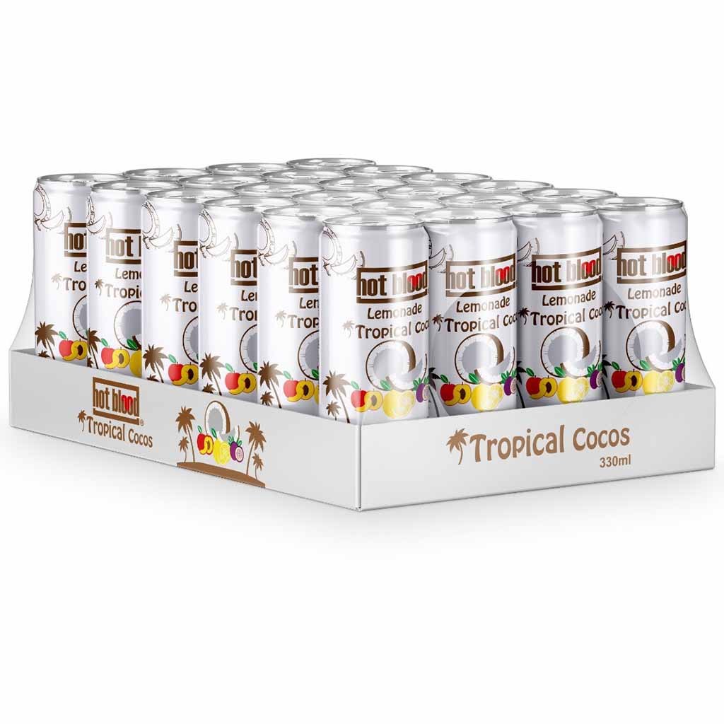 Hot Blood Lemonade Tropical Cocos Dose 24x330ml=7, 92l