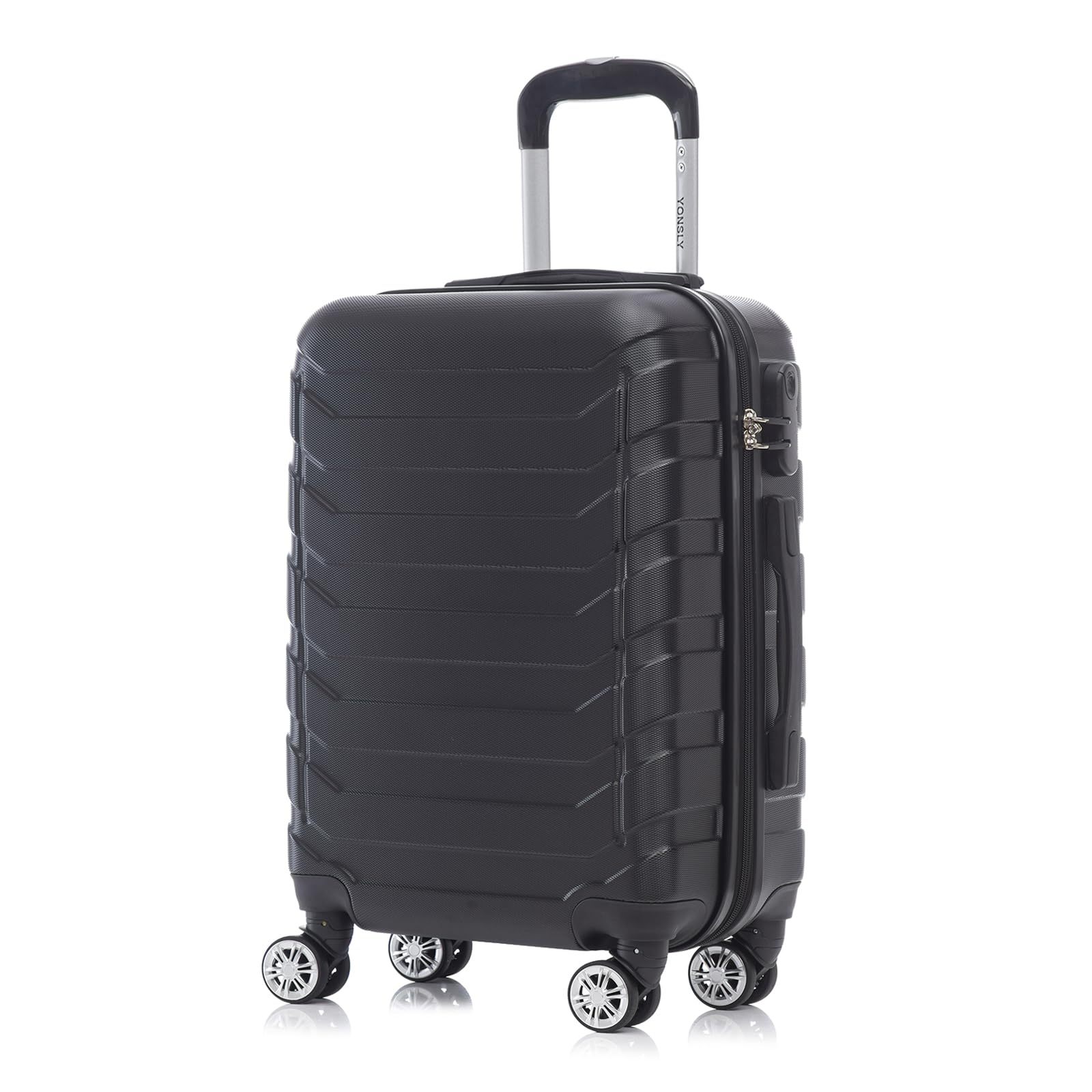 Image of Travel Suitcase Trolley, Rolling Luggage Carry-on Set, Cabin Suitcase, Hard Shell Travel Case With 4 Wheels 360°, Combination Lock, Handle
