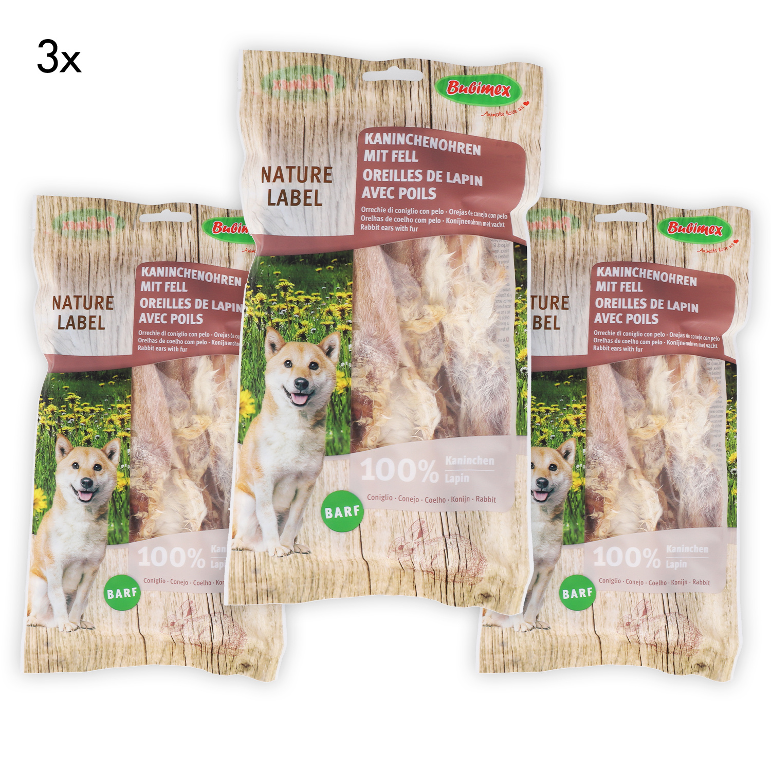 E-shop Natürlicher Hundesnack - Kaninchenohren mit Fell