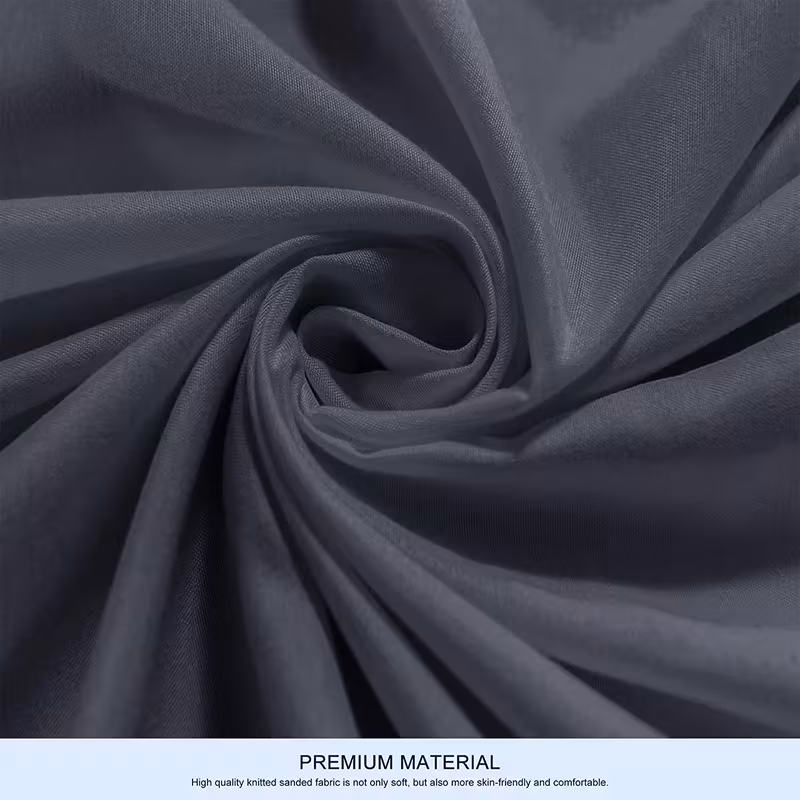 3pcs solid color duvet cover set breathable fabric soft cozy bedding machine washable with pillowcases single super king sizes details 2