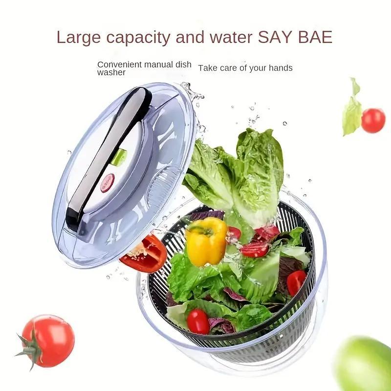 TEMU 3-in-1 Salad Spinner-vegetable Dryer, Salad Spinner-salad Spinner, Fruit Basket, Vegetable Washing Dryer, Fruit Dryer, Salad Spinner, Drip
