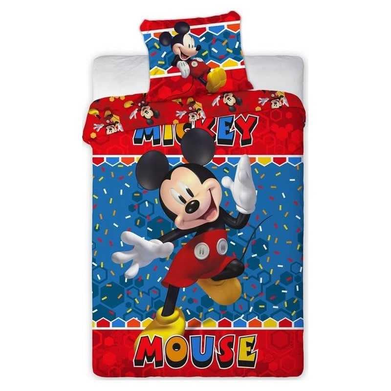 TEMU Parure de Lit en Microfibre - Housse de Couette 140 x 200 cm + Taie d'oreiller 63 cm - Disney
