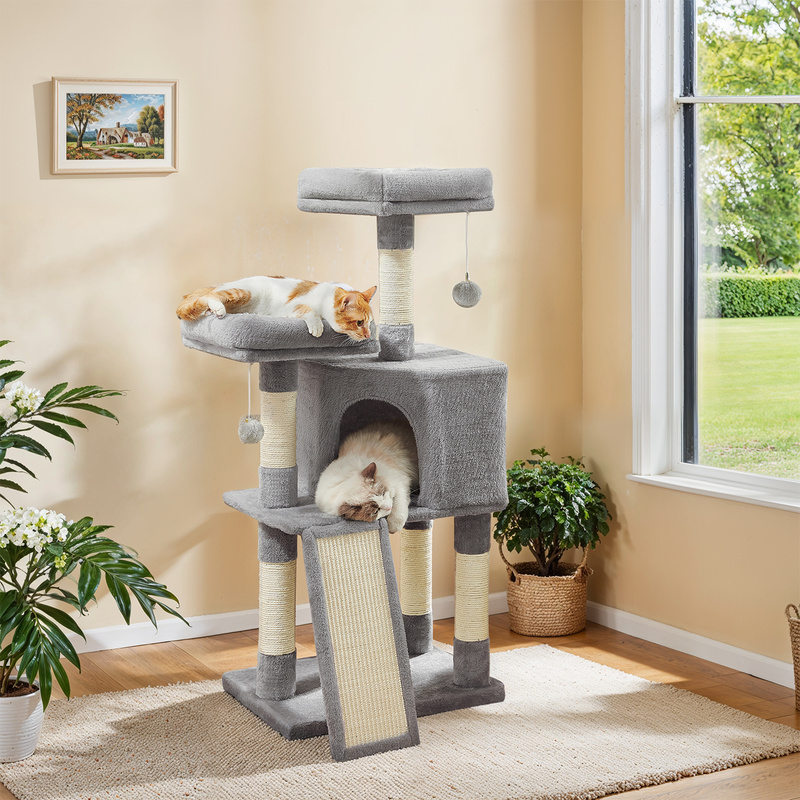 TEMU Arbre à chat, Centre d'Activités à , 115 cm