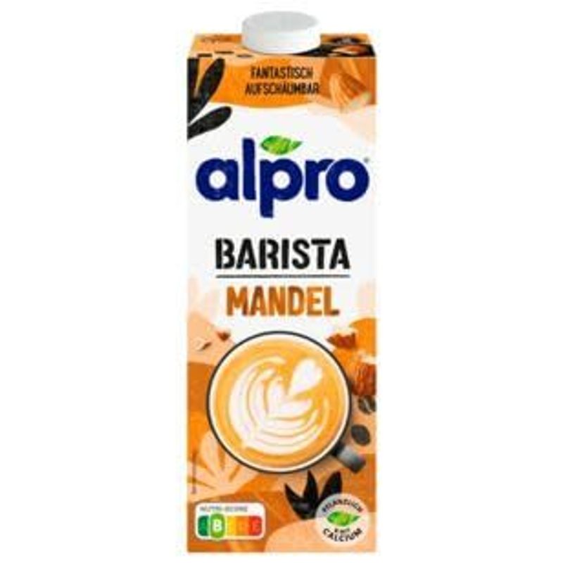 Image of Alpro Barista Almond Drink – Vegan And Lactose-free – Rich In Fiber – With Calcium And Vitamins – Uht – 8 X 1 L