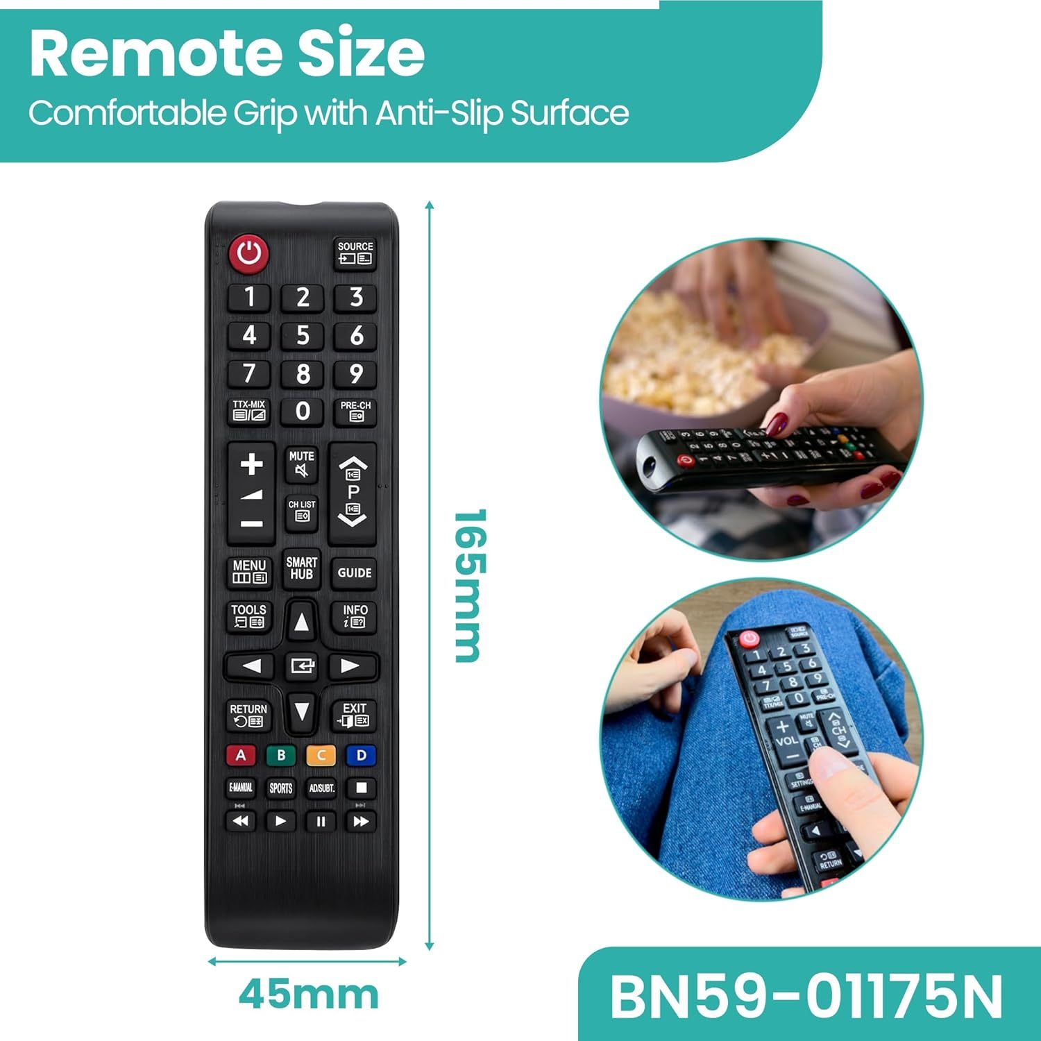 Universal Replacement Remote Control for Samsung TVs