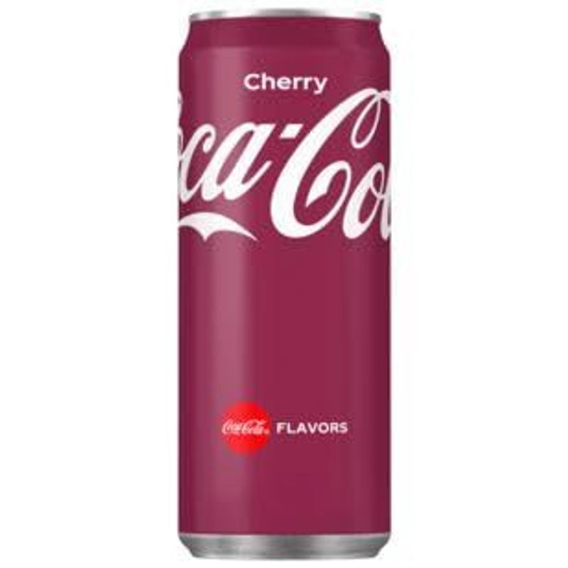 Coca-cola Cherry - Fruity Refreshing Drink With Cherry Flavor - Caffeinated Soft Drink In Disposable Cans (24 X 330 Ml)