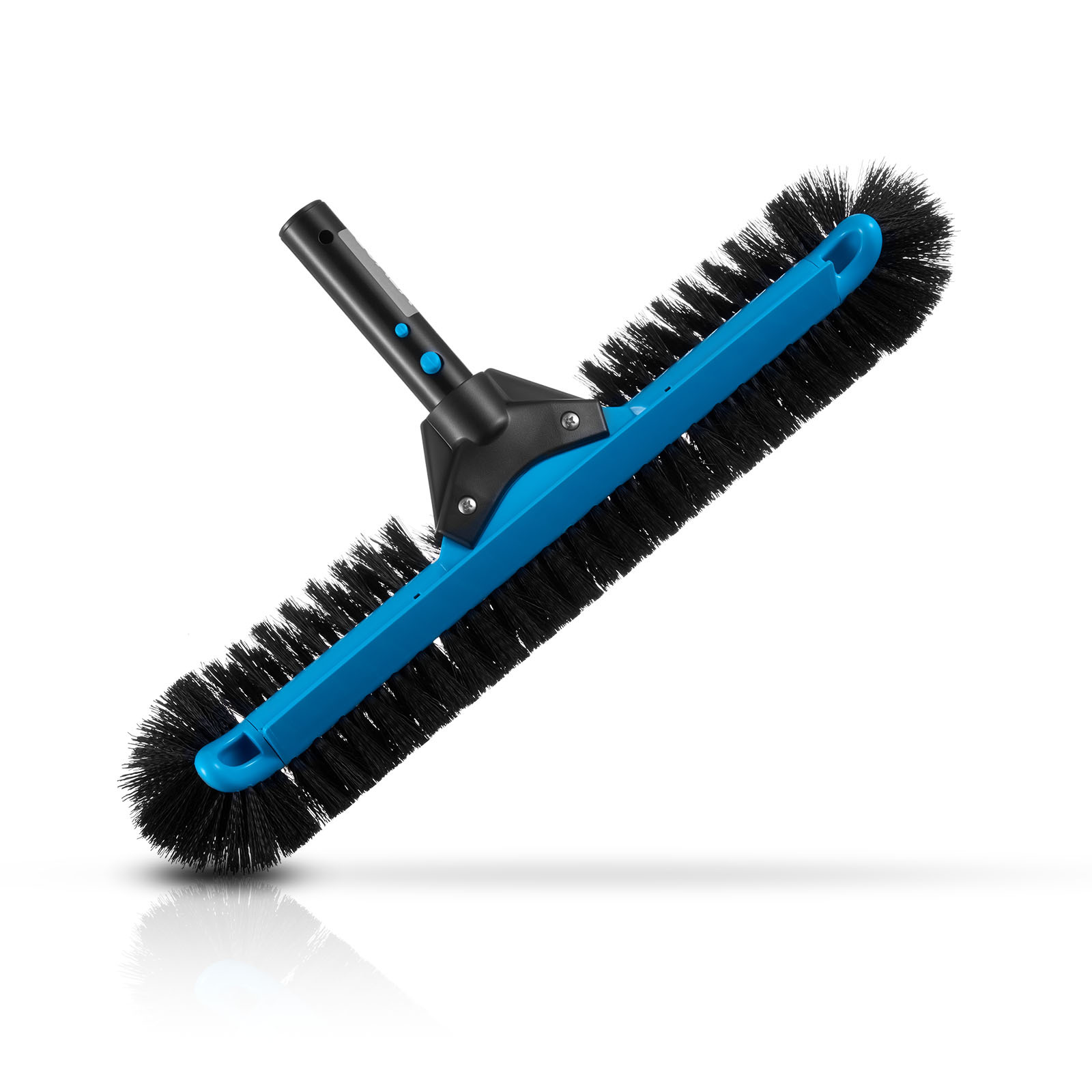 Image of Vevor Pool Brush Head, 508 Mm Scrub Brushes With Nylon Bristles And Aluminum Pole Connector, Heavy Duty Curved Brush Head For Cleaning Inground/above Ground Swimming Pool Walls, Pole Not Included