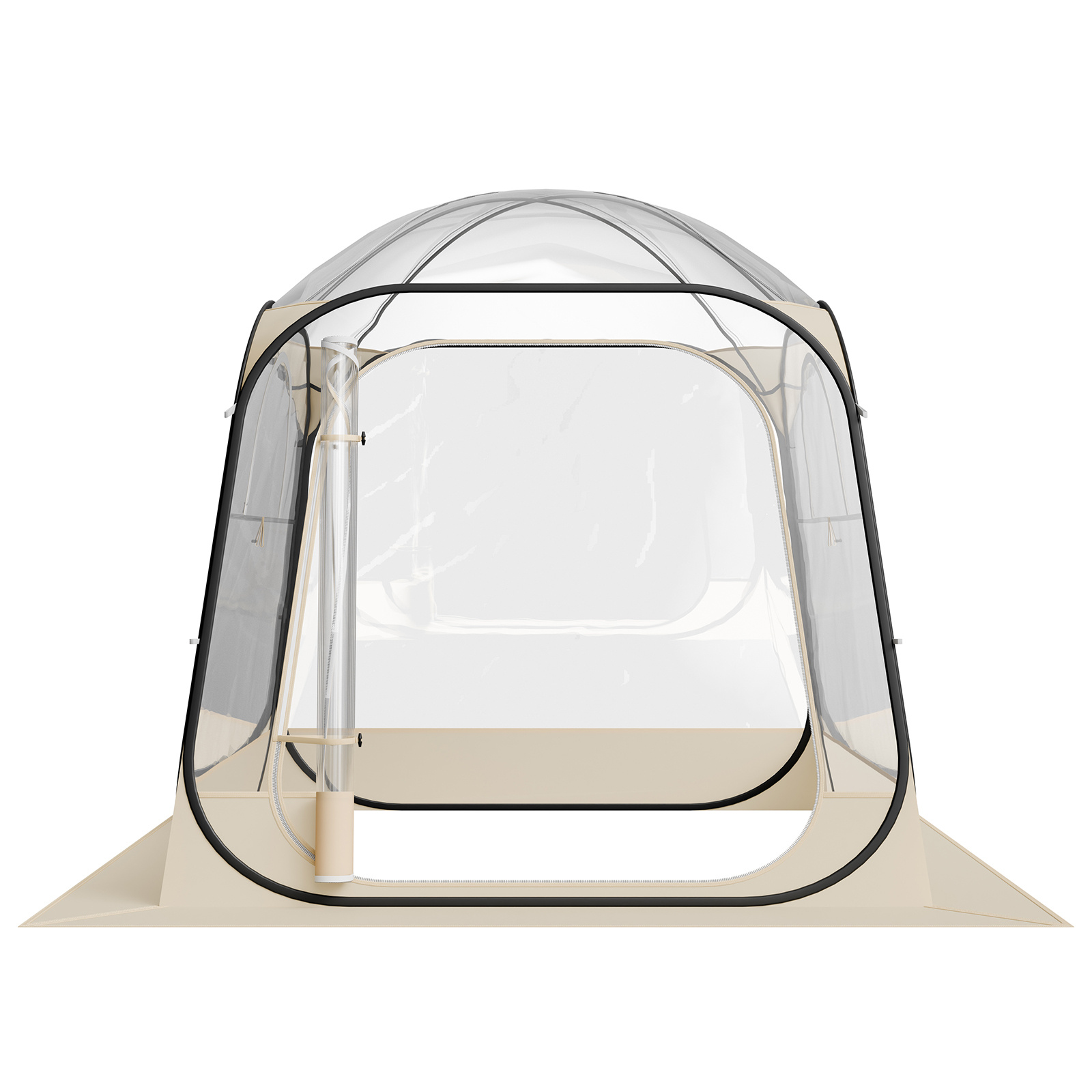 Image of Vevor Pop Up , 72x72 In Clear Bubble Tent For 2-4 , Outdoor Pod With Floor Mat & Top Cover, Dome Tents Camping Shelter For Events Fishing