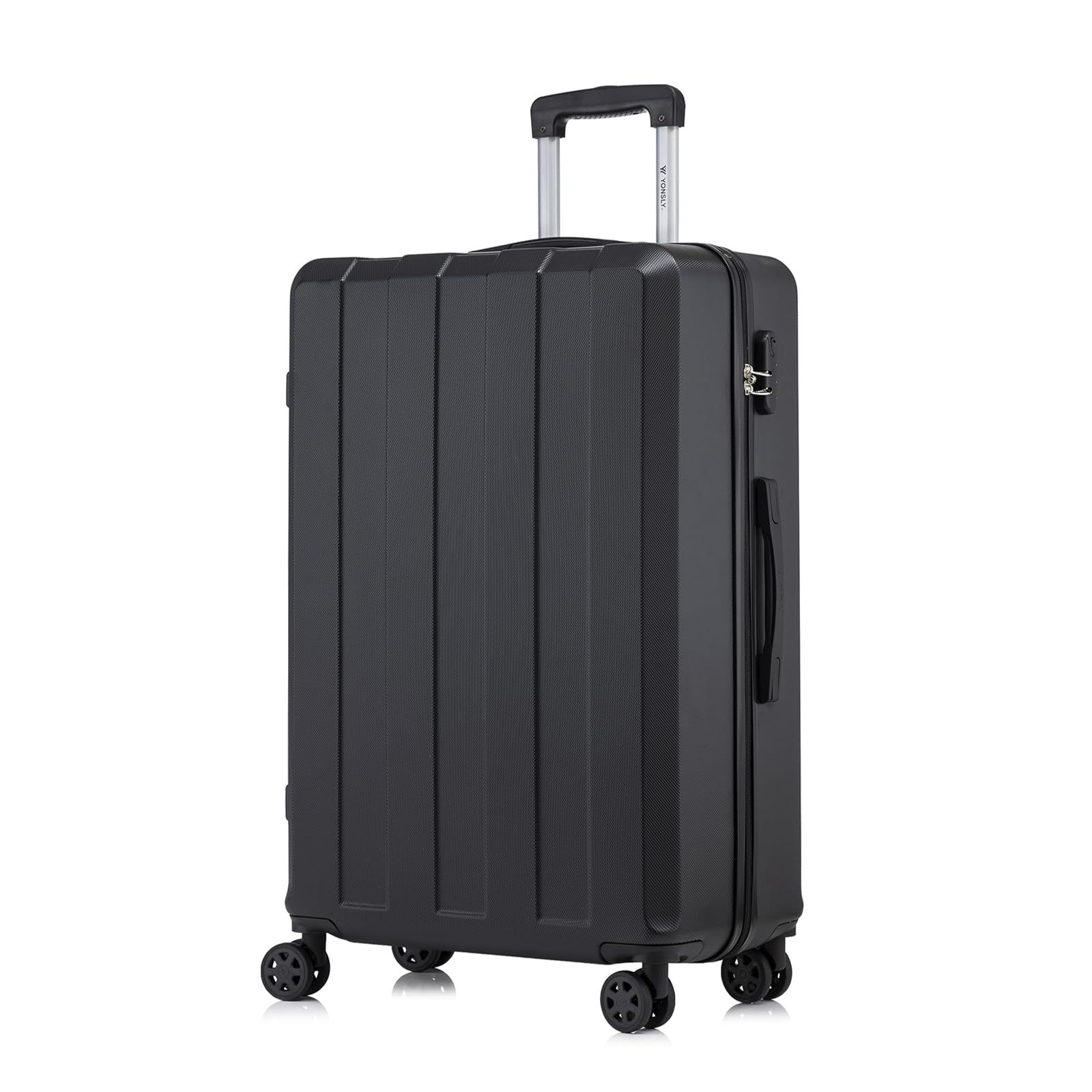Trolley Suitcase, Travel Rolling Carry-on Hardshell Luggage With 4 Wheels 360°, Combination Lock, Handle