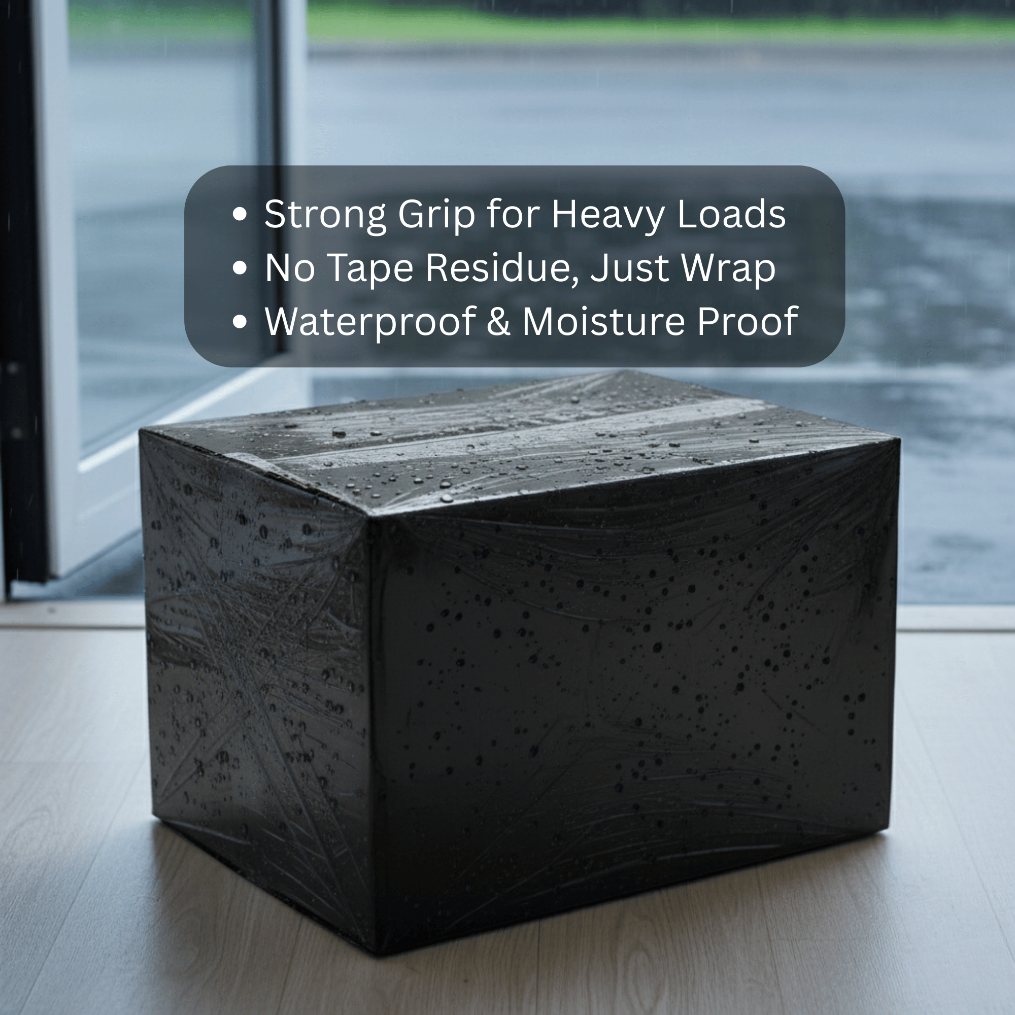 TEMU 3 X Rolls Pallet Stretch Shrink Wrap Parcel Packaging Cling Film
