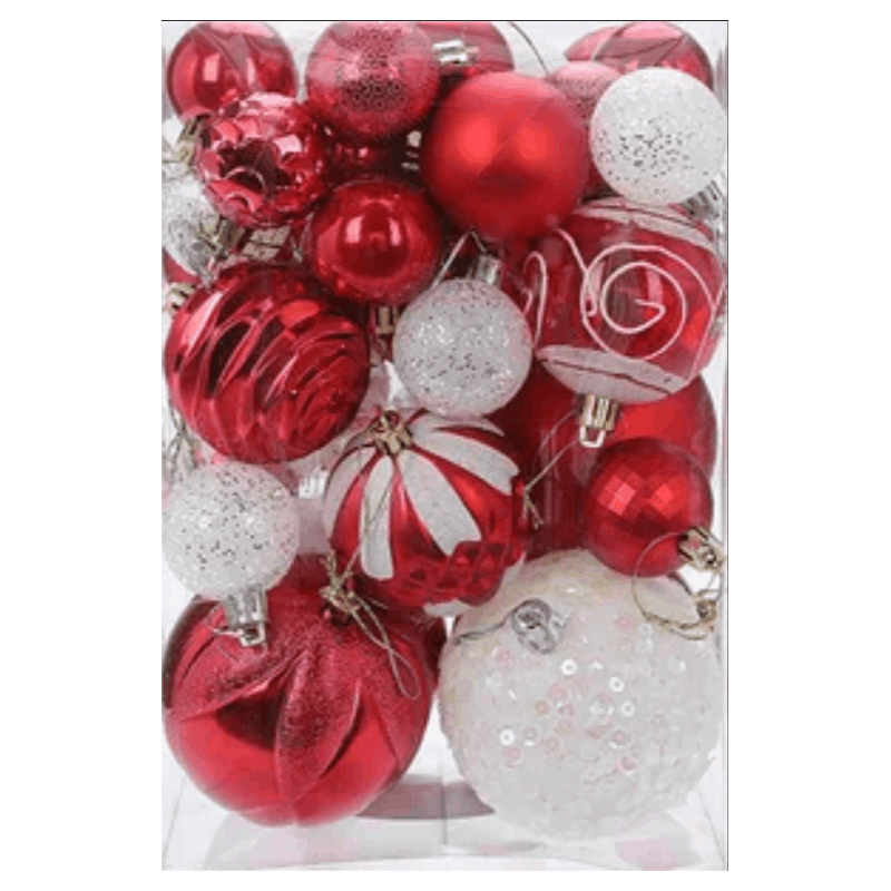 ® Christmas Balls In A Of White And