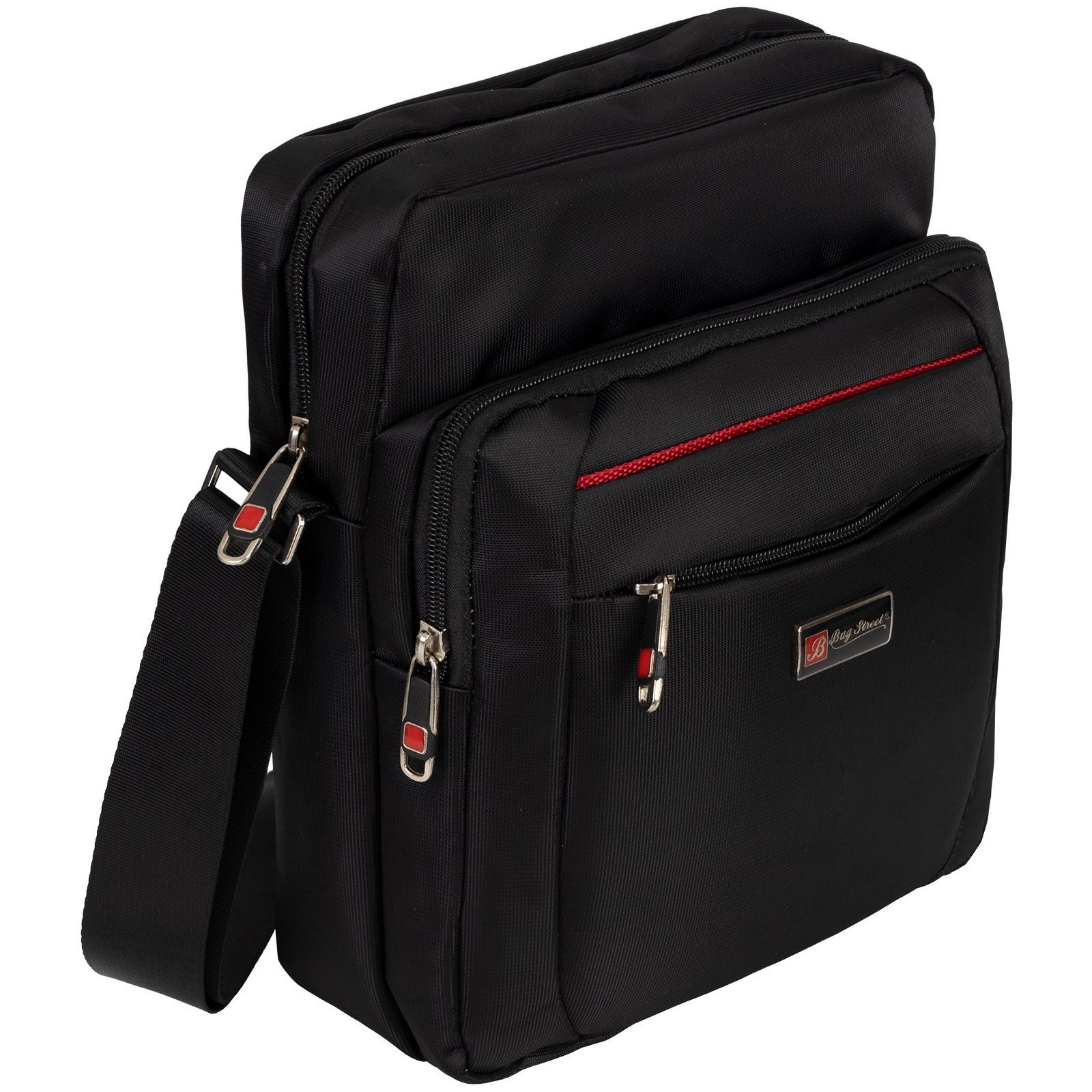Men's Work Bag Shoulder Bag Bag Vertical T0119 Black