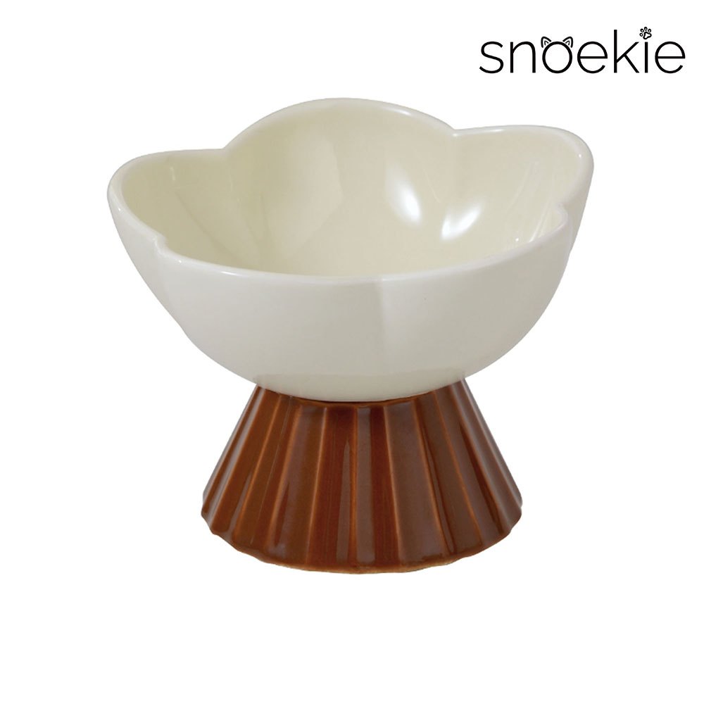 Elevated Porcelain Pet Bowl, 13×13×10 Cm – , Dishwasher Safe, High-temperature