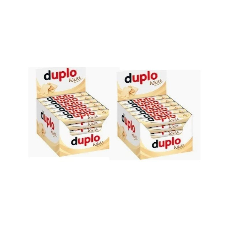 80 Ferrero Duplo White Filled Chocolate Pralines 1,456kg (2 X 40)
