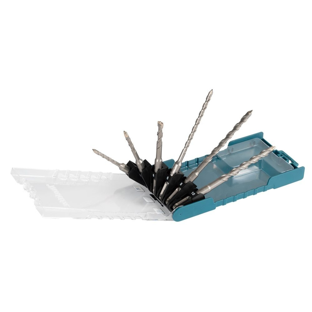 Image of Makita E-15730 Sds-plus Drill Bit Set, 6-piece – Concrete & Masonry Drill Bits Ø 5–10 Mm With Center Storage Box