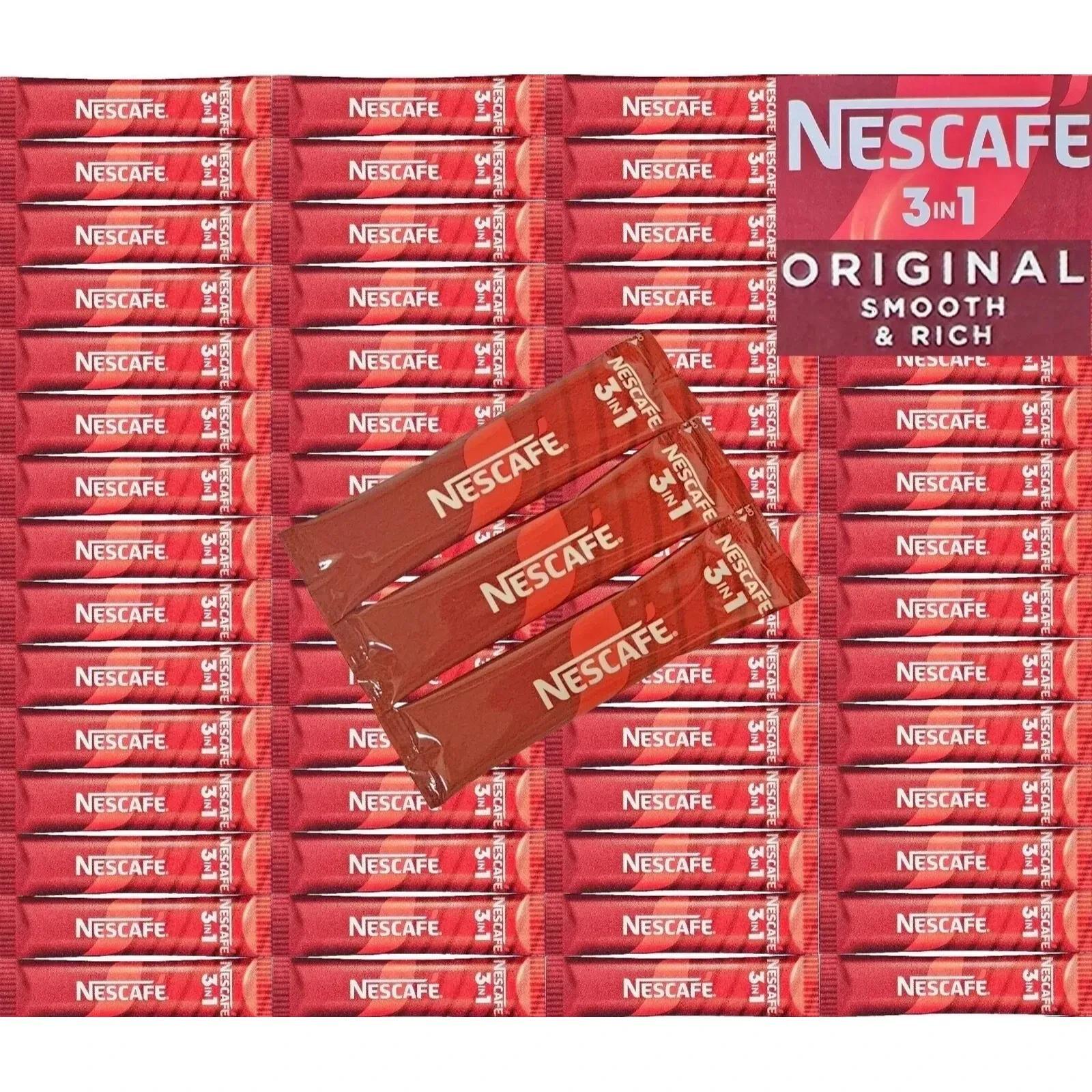 TEMU 100 X Nescafe 3 In 1 Original Individual Instant Coffee Sachets Sticks