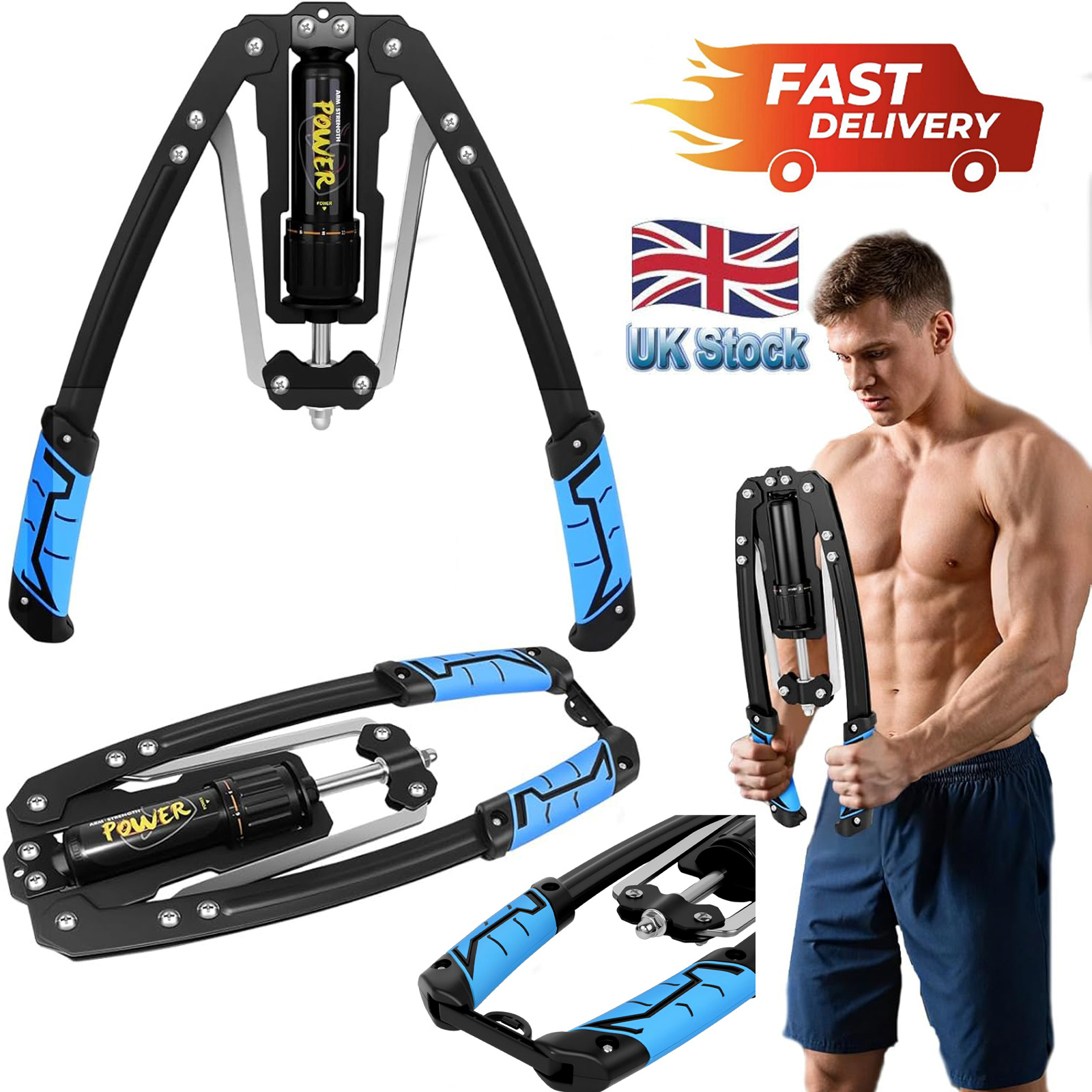 adjustable     machine   exerciser 10 200kg hydraulic   arm chest shoulder exerciser heavy duty twister arm exerciser chest strength arm strength bar details 0